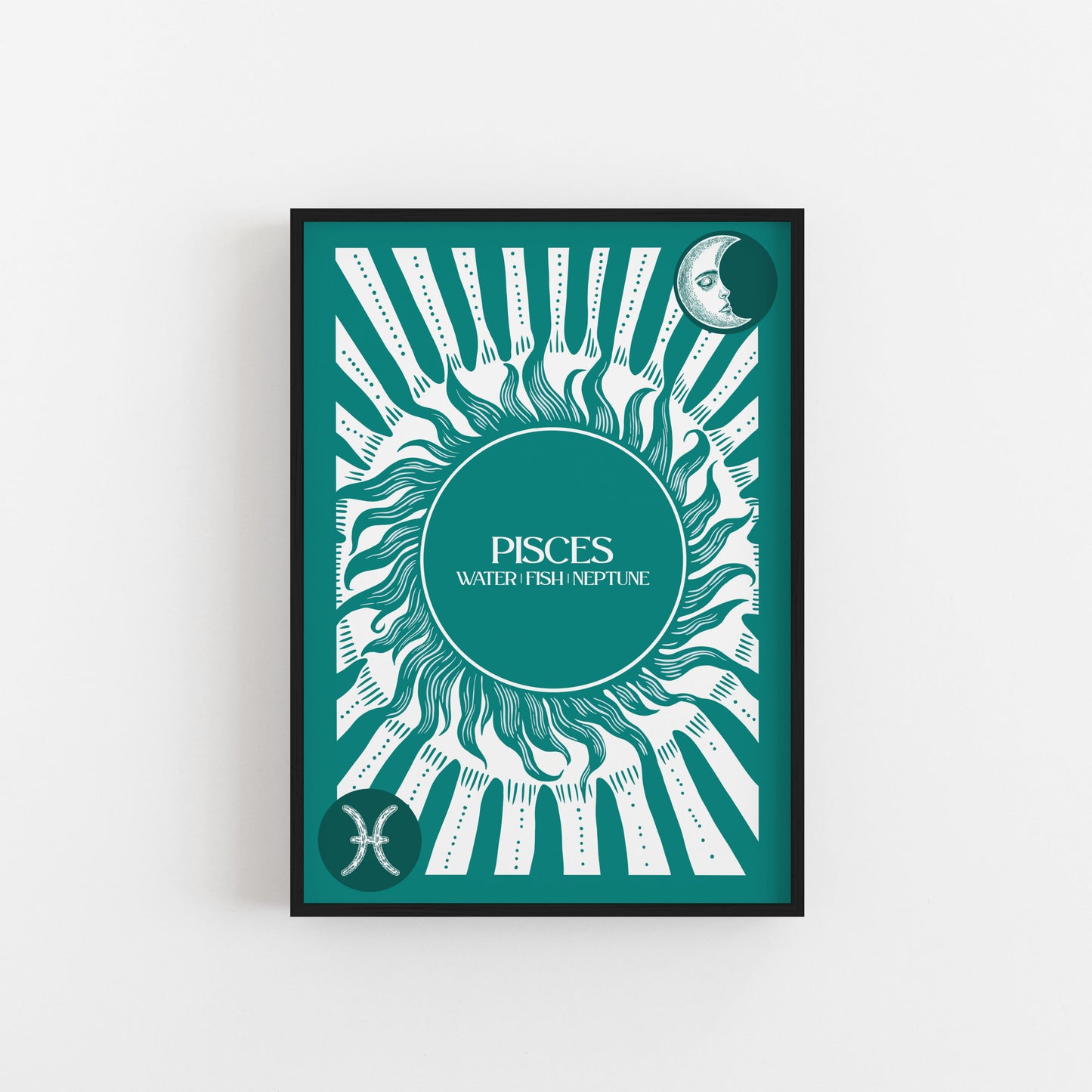 Pisces Star Sign Art Print