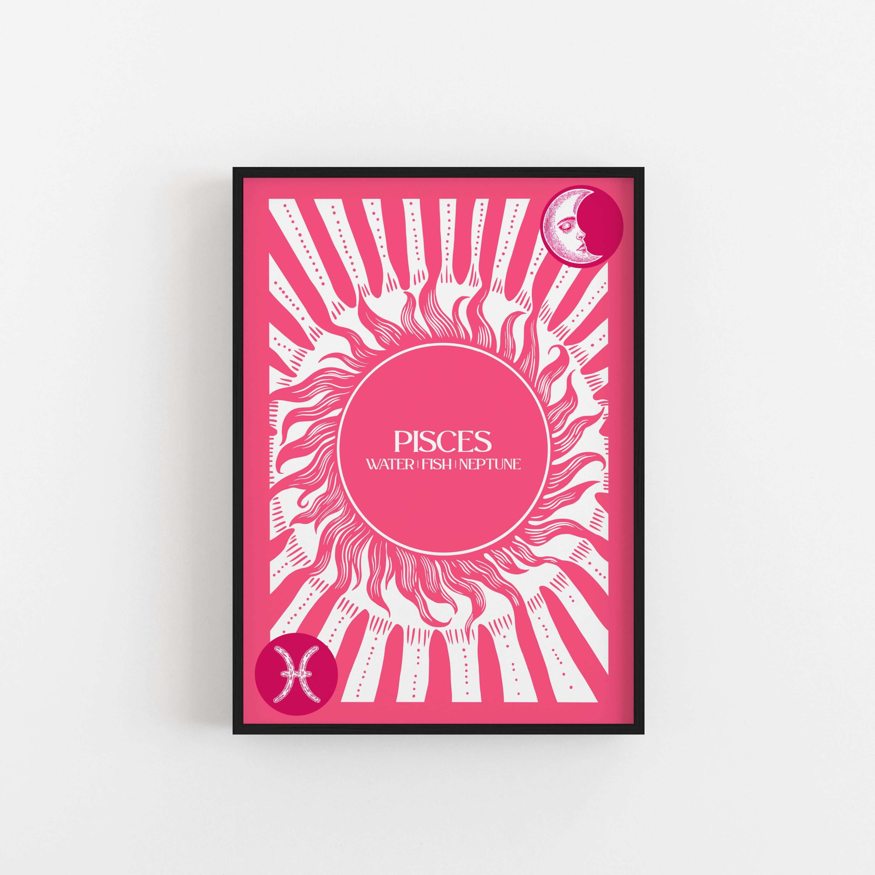 Pisces Star Sign Art Print