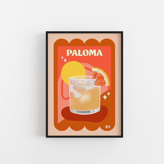 Paloma Cocktail Drink Art Print