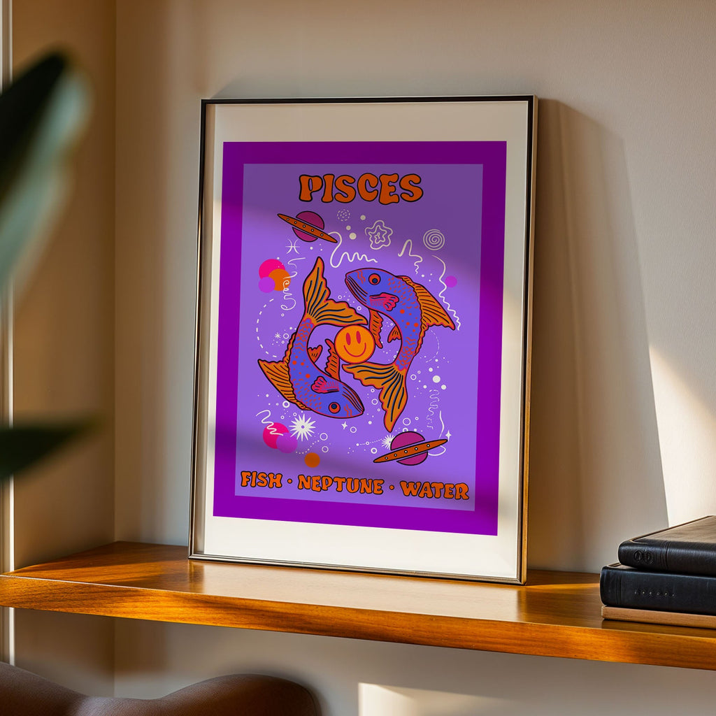 Pisces Star Sign Art Print