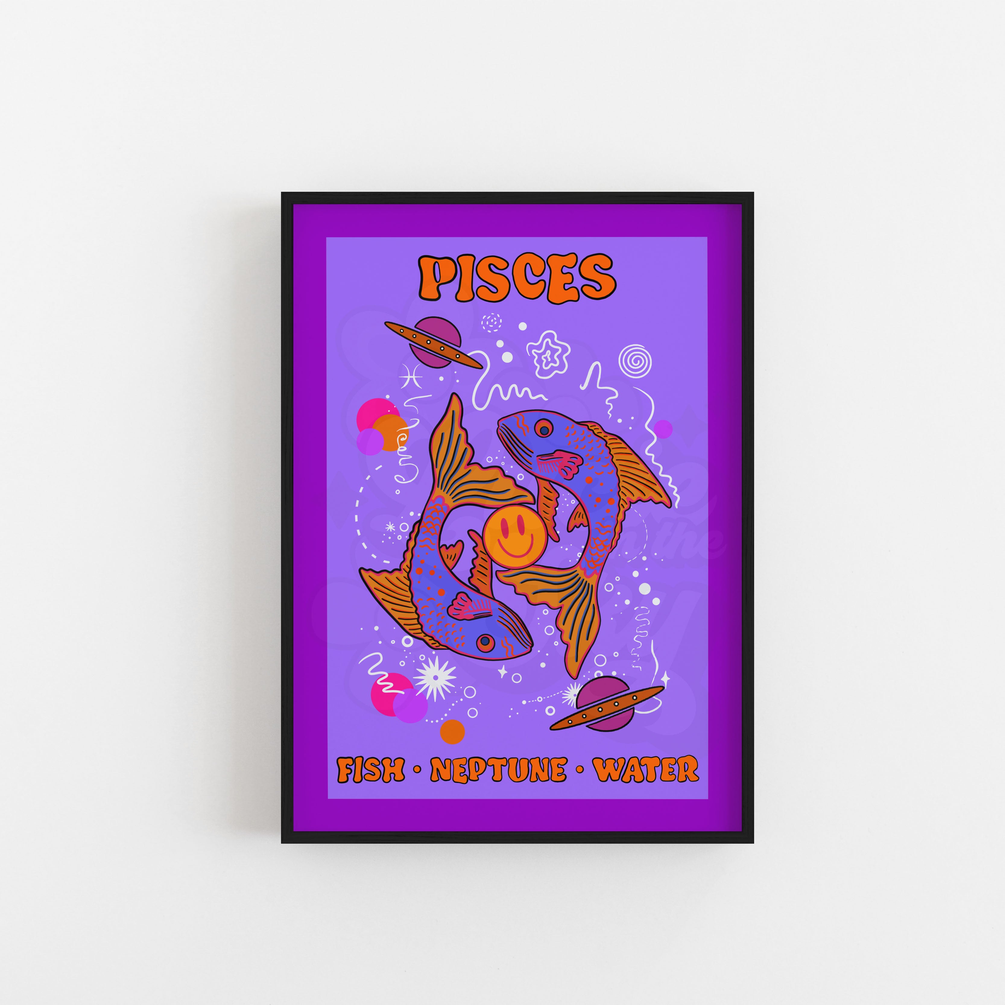 Pisces Star Sign Art Print