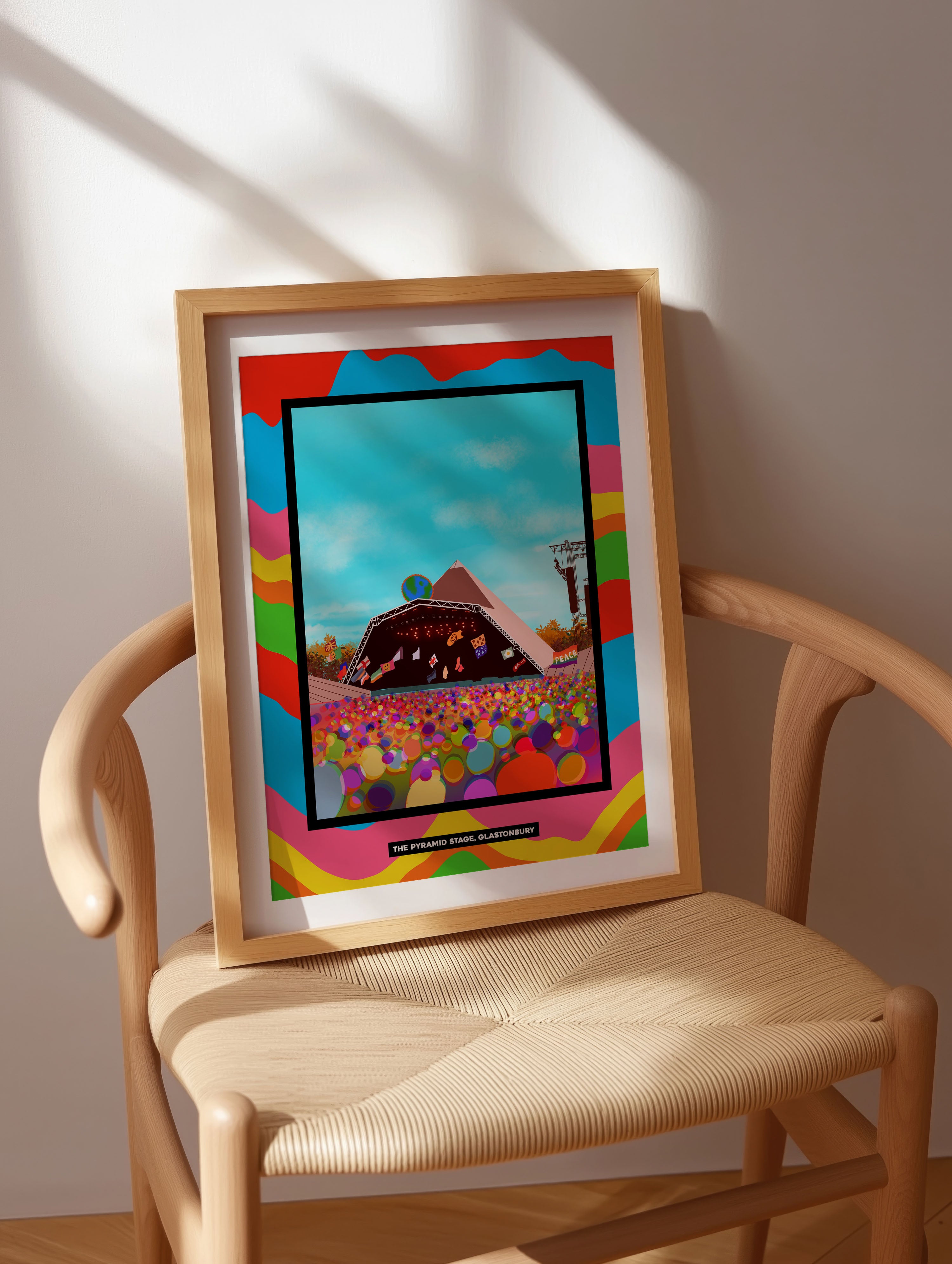 The Pyramid Stage Glastonbury Worth Farm Art Print