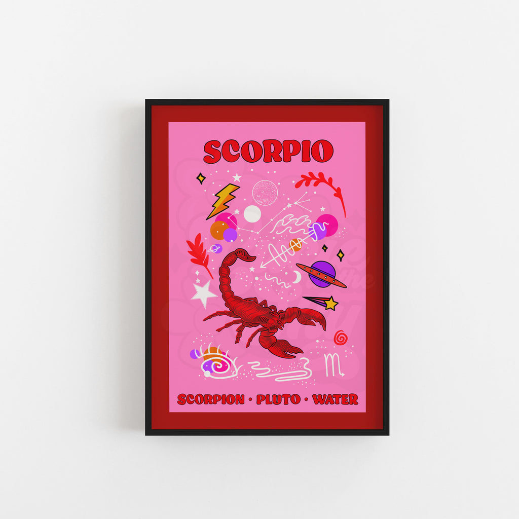 Scorpio Star Sign Art Print