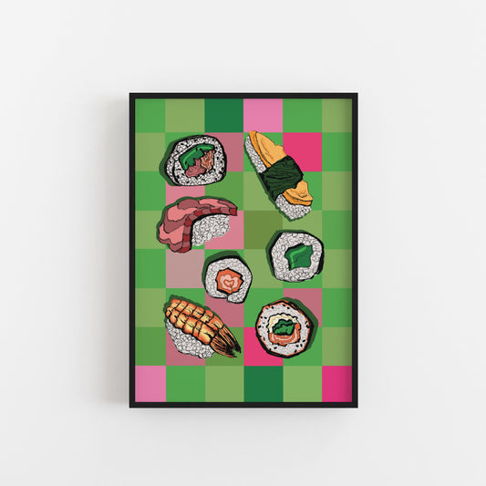 Sushi Art Print