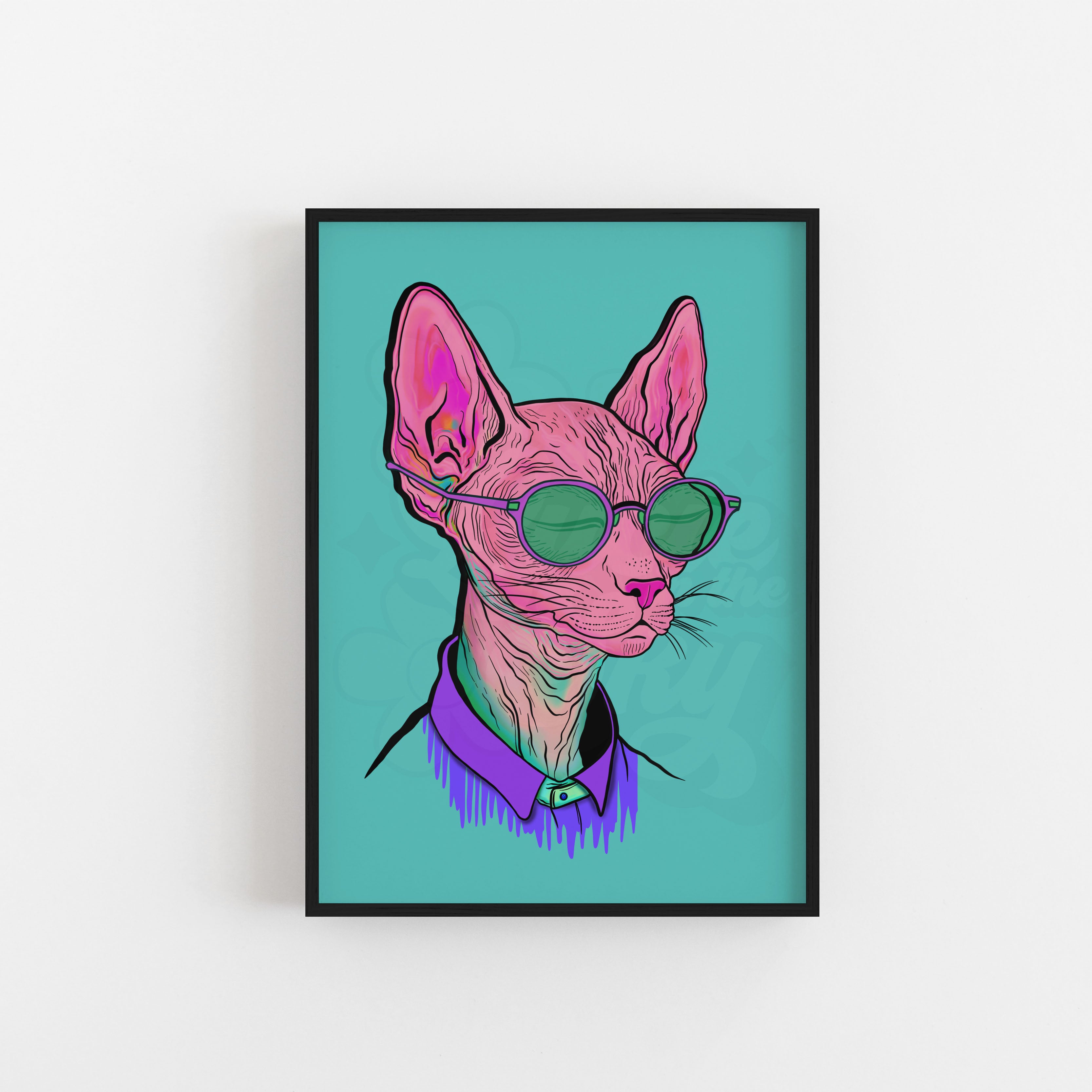 Sphynx Cat Illustration print