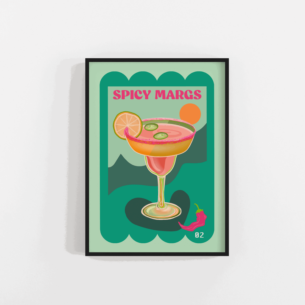 Spicy Margarita cocktail art print