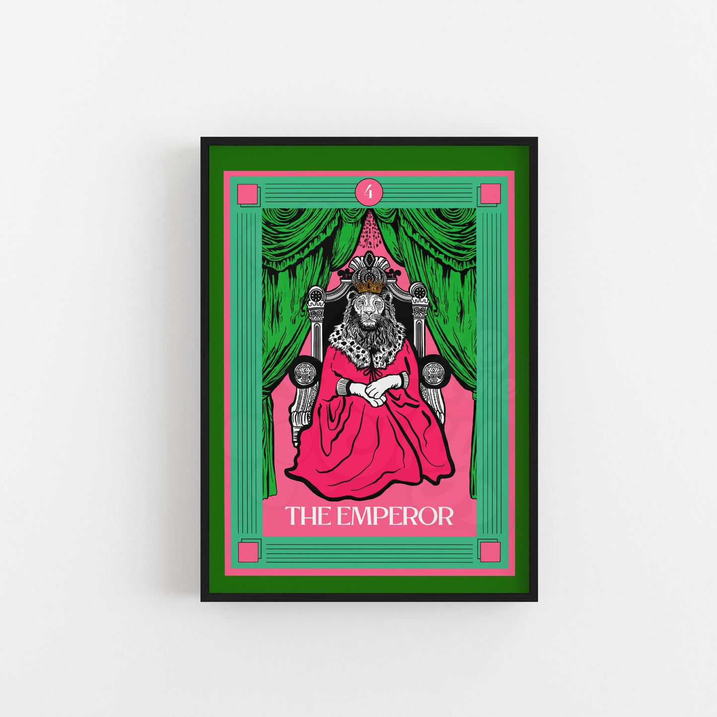 The Emperor Tarot Card Art Print  - 3 colour options