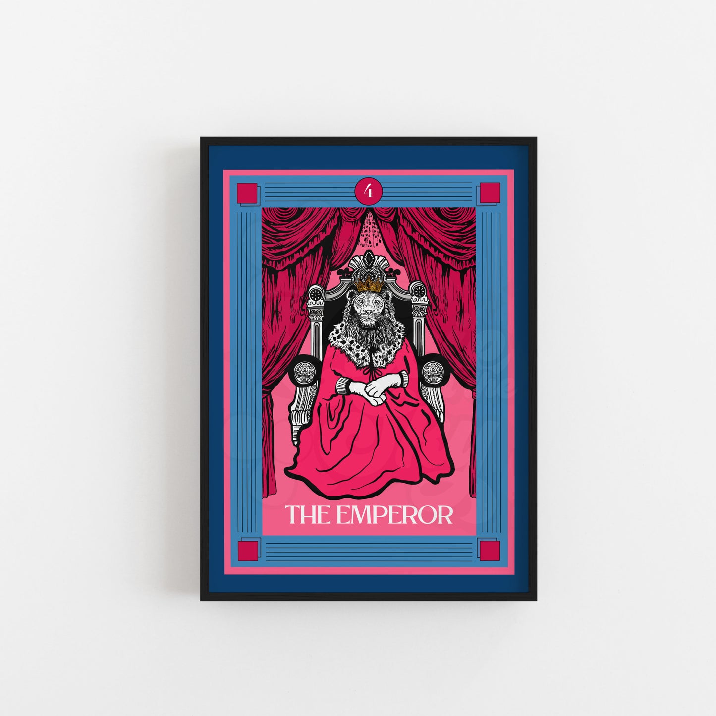 The Emperor Tarot Card Art Print  - 3 colour options