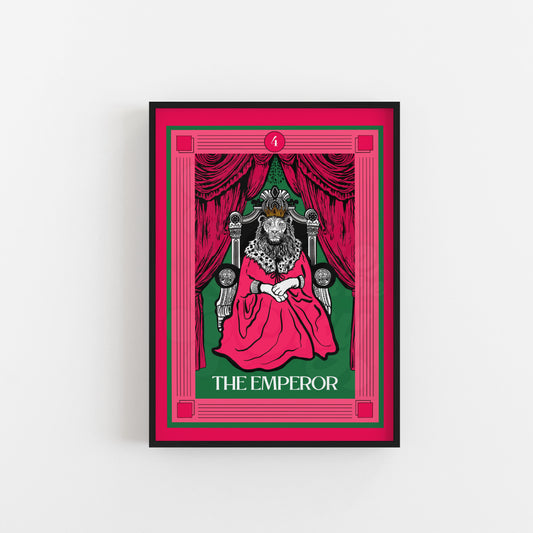 The Emperor Tarot Card Art Print  - 3 colour options