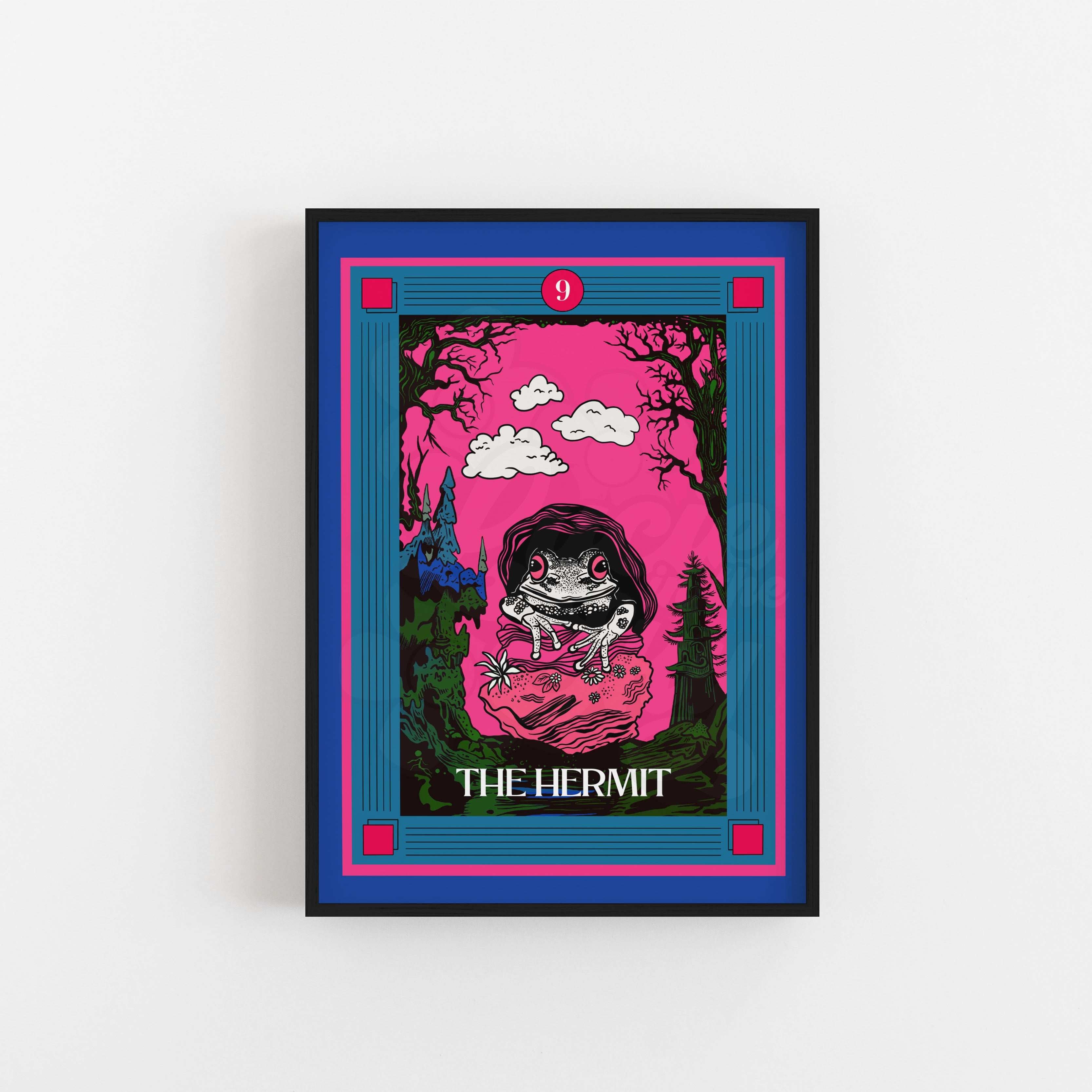 The Hermit Tarot Card Art Print