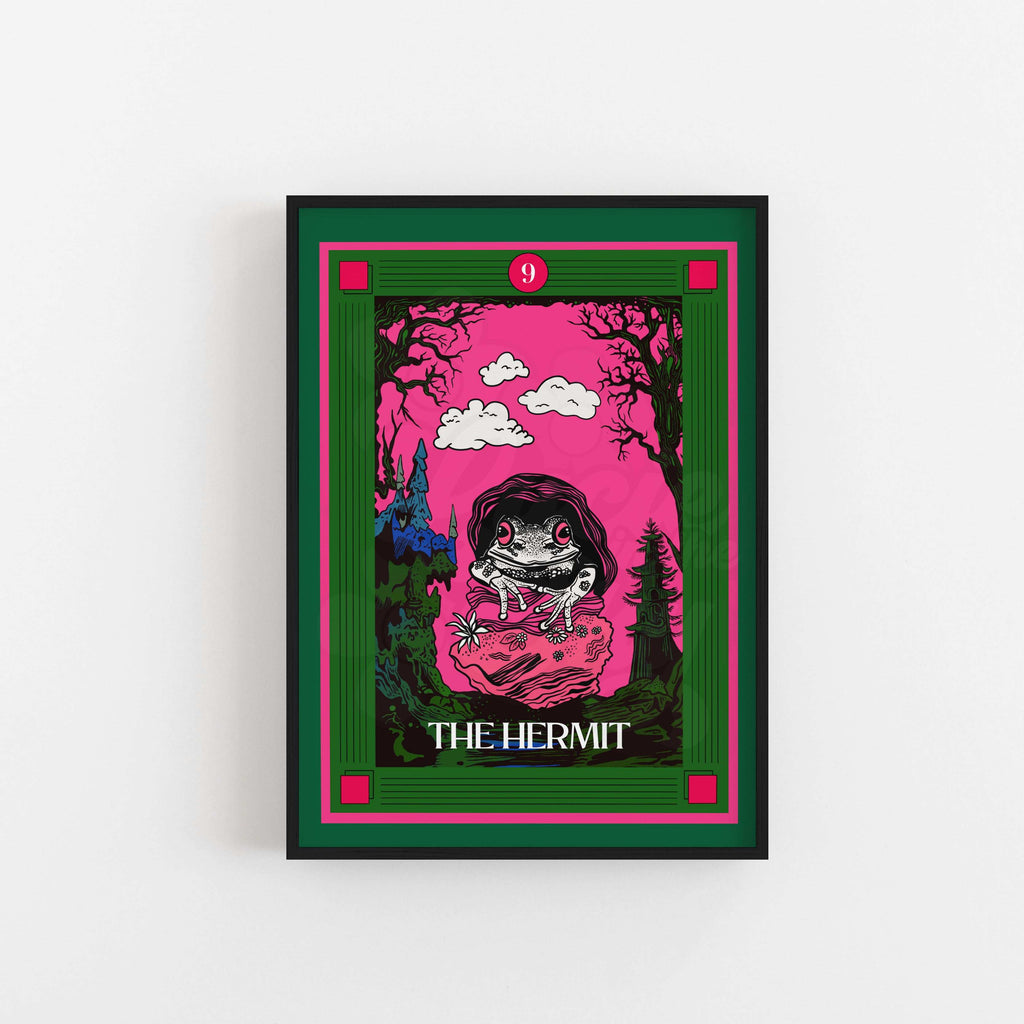 The Hermit Tarot Card Art Print