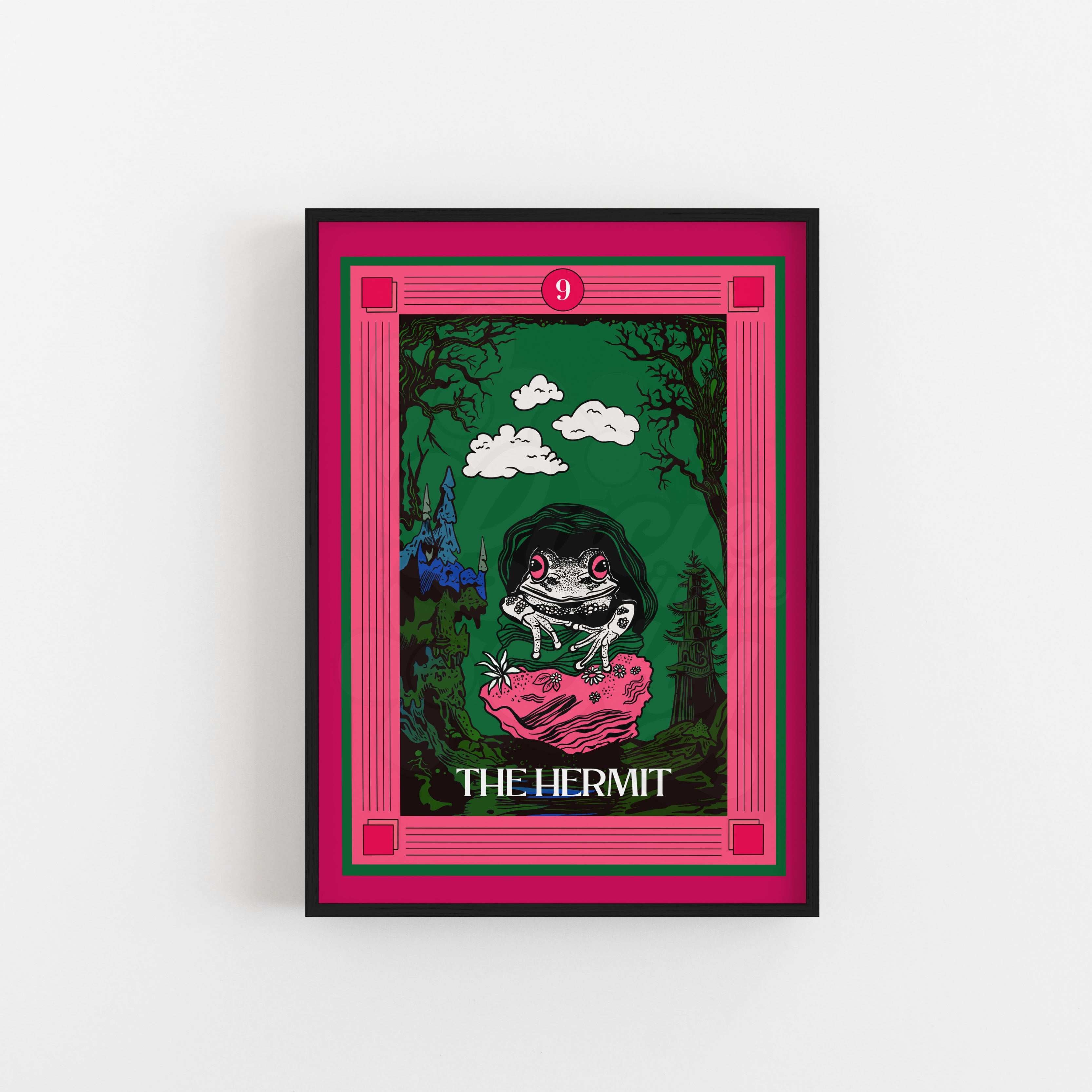 The Hermit Tarot Card Art Print