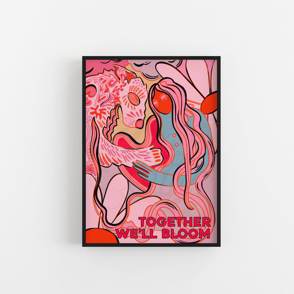 Together We'll Bloom Art Print