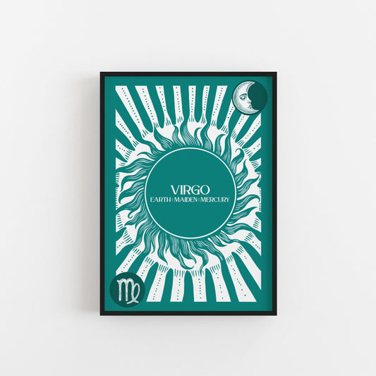 Virgo Star Sign Art Print