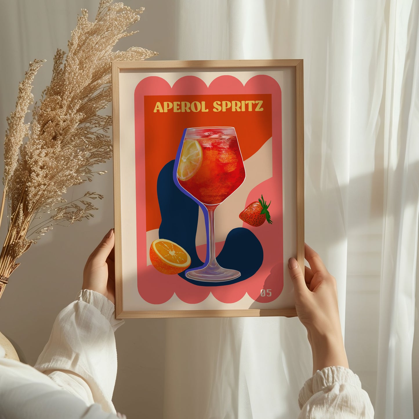 Aperol Spritz Cocktail Art Print