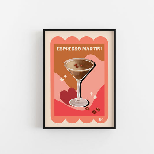 Espresso Martini Cocktail Art Print