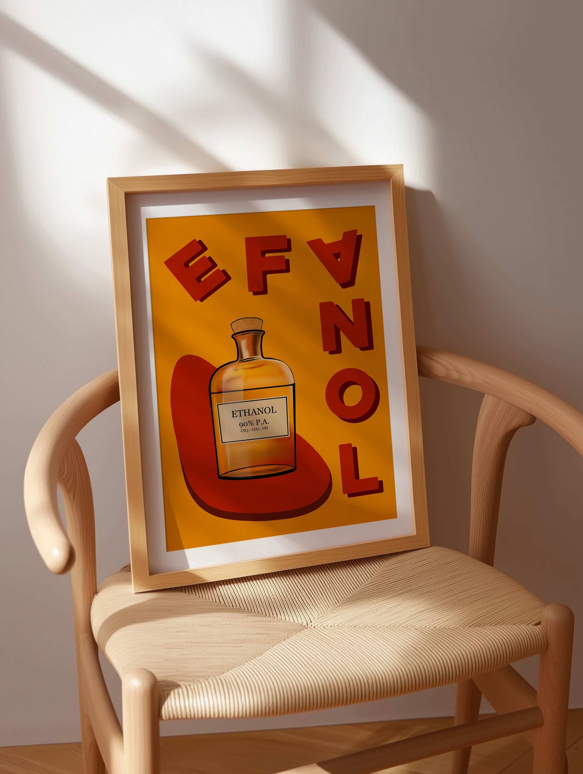 Ethanol Bottle Art Print