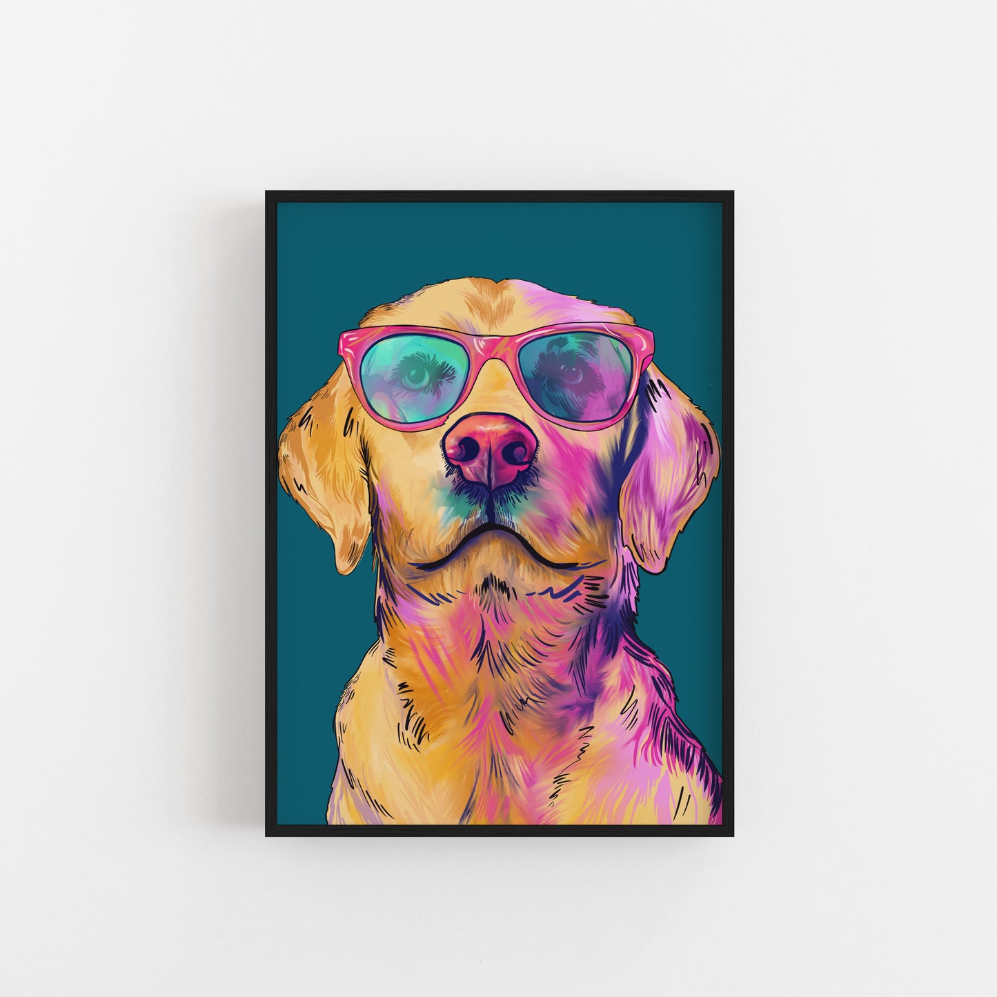 Labrador Art Print - 3 Color Variation