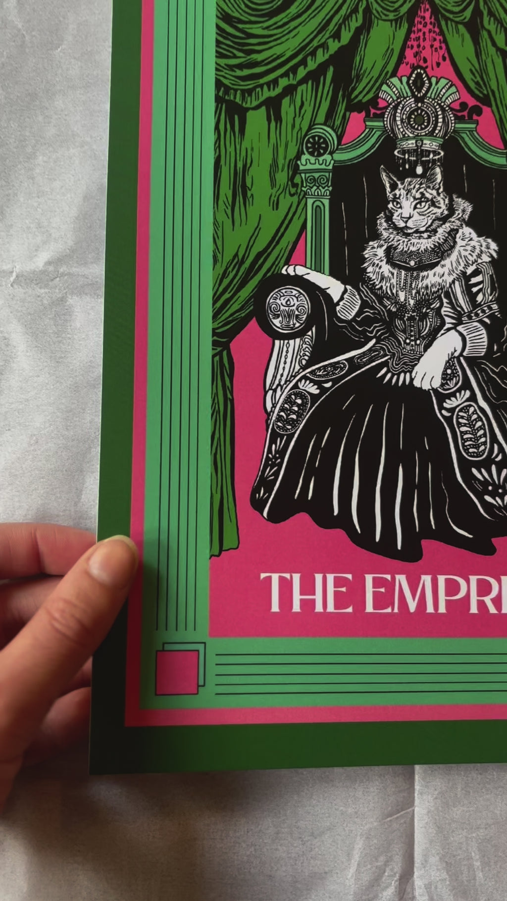 The Empress Tarot Card Art Print  - 3 colour options