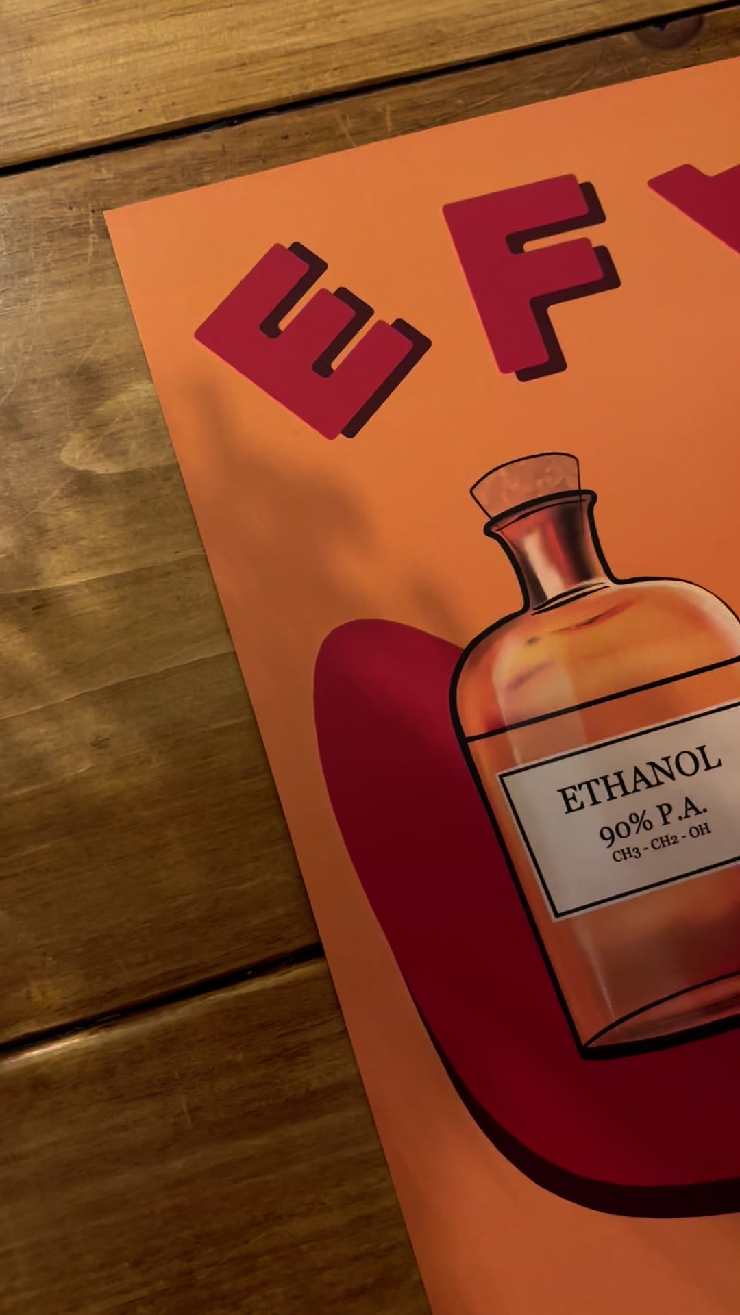 Ethanol Bottle Art Print