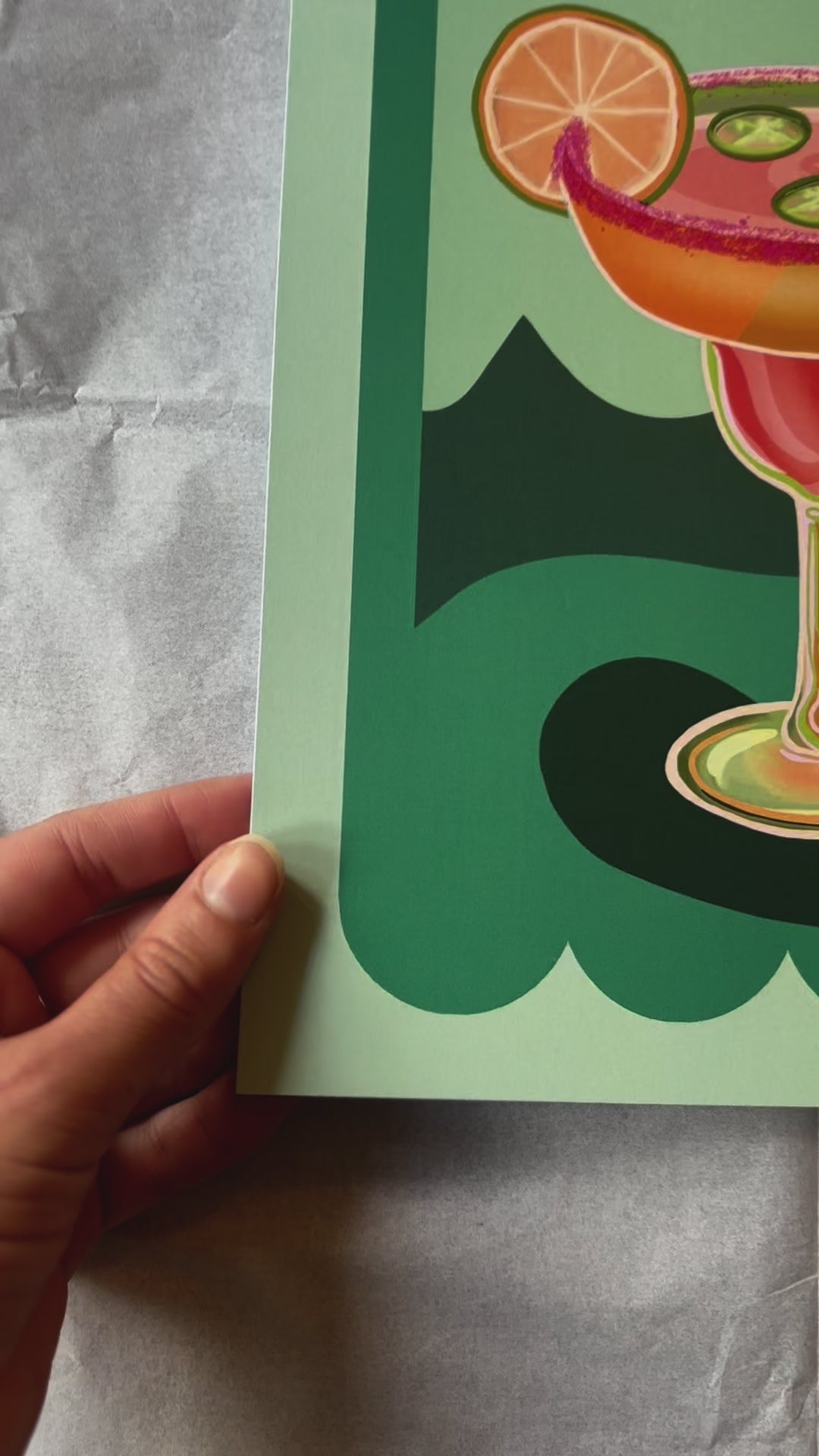 Spicy Margarita cocktail art print