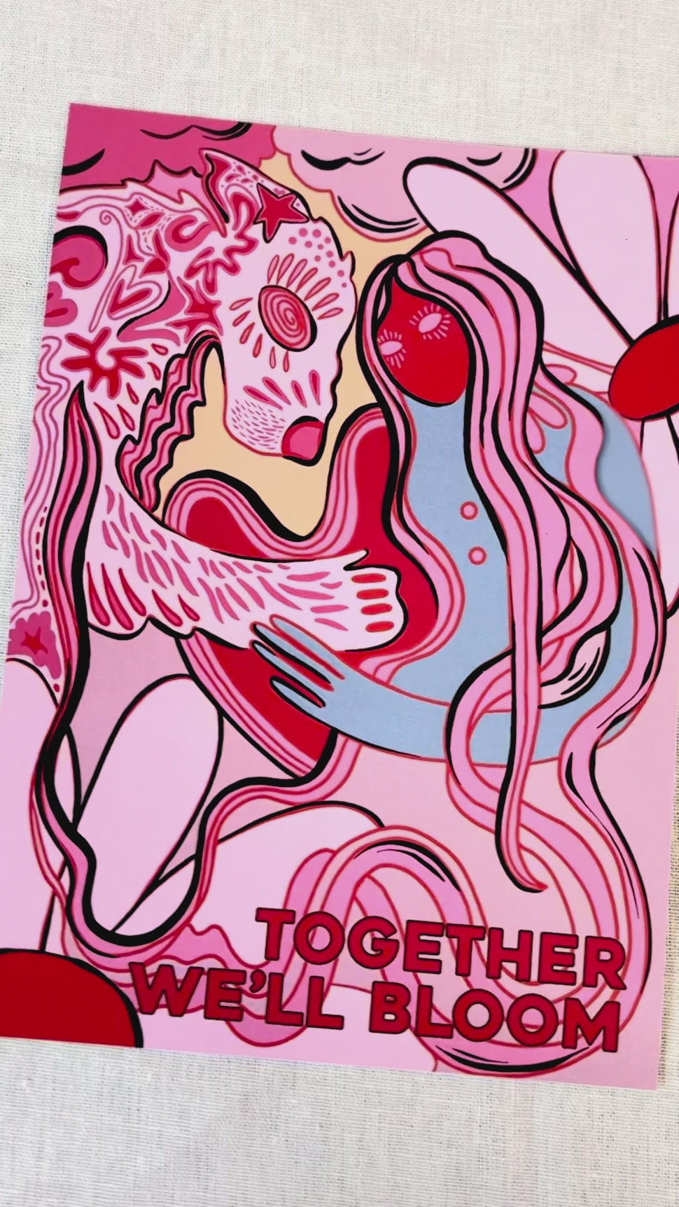 Together We'll Bloom Art Print